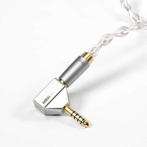 DJ44L-白底04 DJ44L 4.4mm Female to 4.4mm Male L-Shaped Adapter