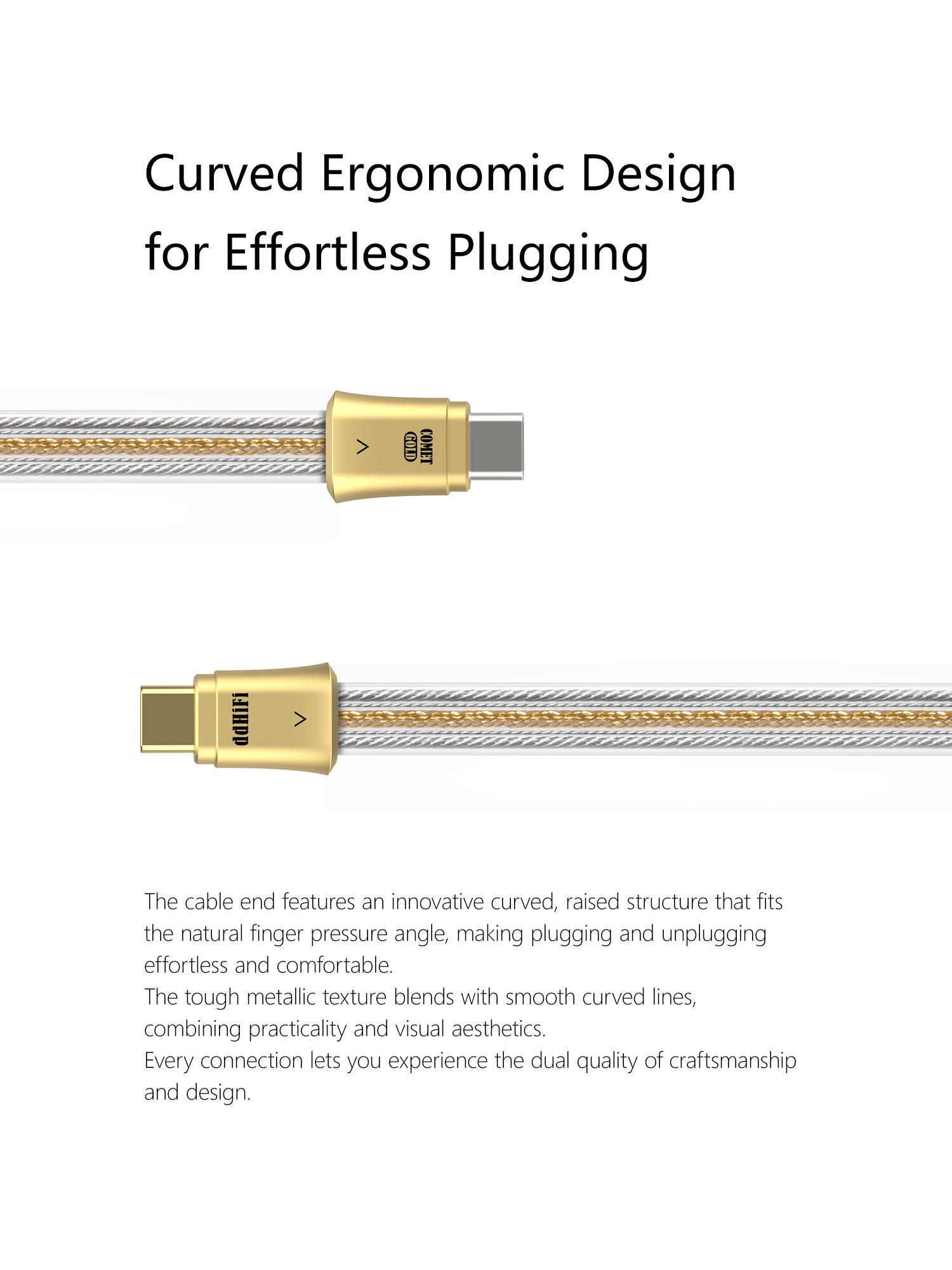 TC19CC Comet Gold Pure Silver Digital Signal Cable (Gold Edition