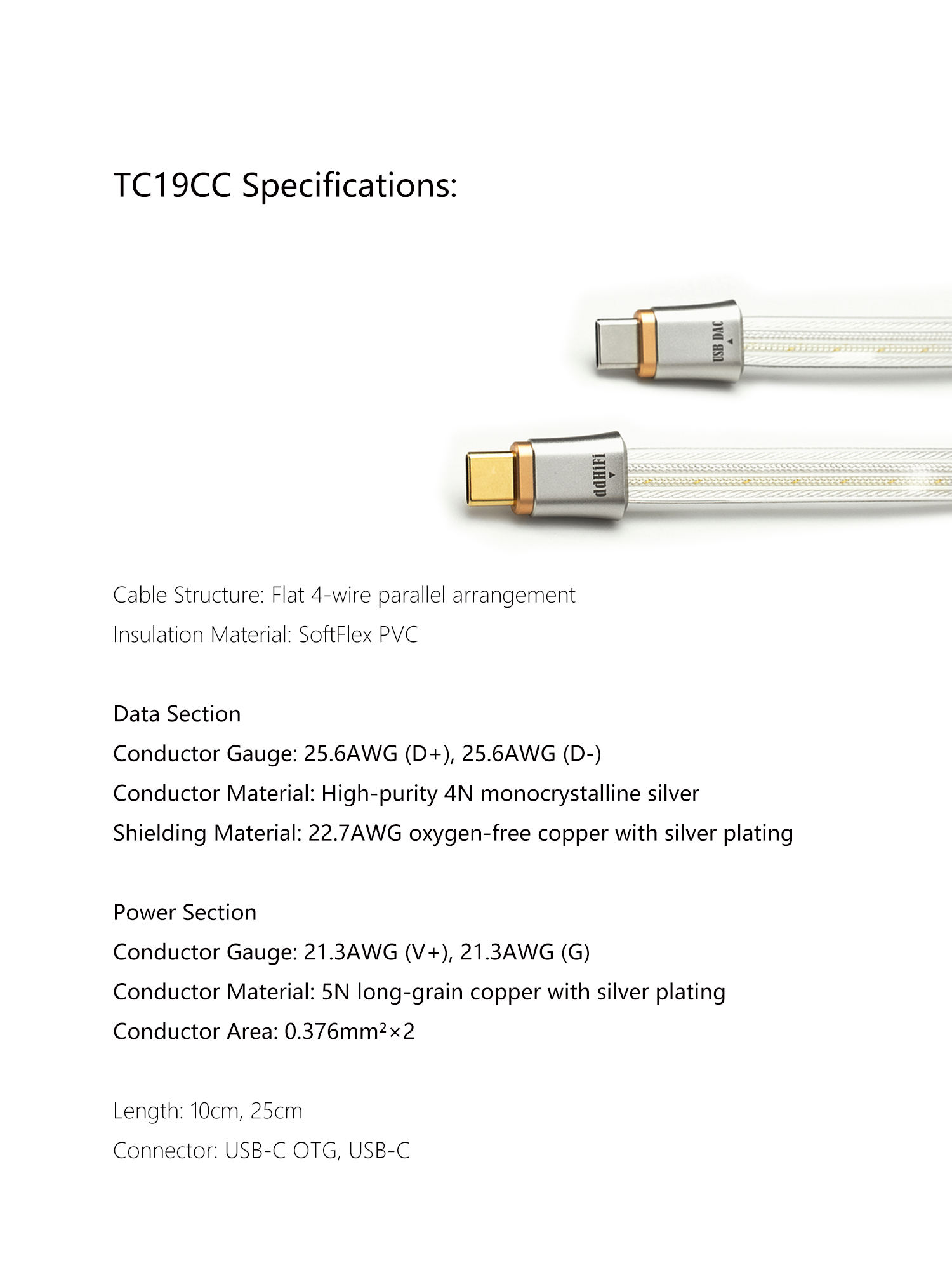 TC19CC Flagship Pure Silver Digital Signal Cable – ddHiFi TC19CC Flagship Pure Silver Digital Signal Cable – ddHiFi